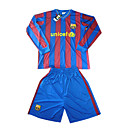 09-10 Barcelona Customized Home Long Sleeve Soccer Jersey & Short Kit(GZZQ640)