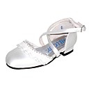 Top En Satin De Qualit� Sup�rieure � Faible Talon Ferm� Orteils Chaussures Filles Fleur Chaussures De Mariage / (fg014) Plus De Couleurs Disponibles