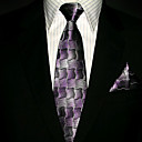 Cravate En Soie Laine, Cravate Set.including, Mouchoir Et Bouton De Manchette (900104). Plus De Couleurs Disponibles