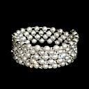Superbe Cristal Clair Et De Mariage Perle Imitation Bracelets Bijoux De Mari�e (ss12002)