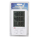 De 4,3  Quot;lcd Digital De Humedad / Higr�metro Y Term�metro Con El Cable Del Sensor Extra (1   Aaa Incluidas)