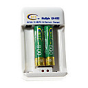 Bty 800mah Ni-mh Bater�as Recargables Aaa 2-pack Con Cargador De Ca