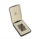 Chrom� Brillant �l�gant Briquet Au Butane Avec Valise Rigide De Protection (ob007a)