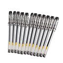 	fine plume gel de pointe 12-pack (encre noire)	
