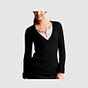 V Nervur� Classique Pull En Cachemire Col (g-002)
