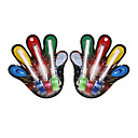 Multi-color Led Parpadea Luces De Fibra �ptica Dedo (6-pack)