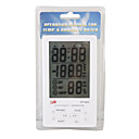 De 4,3  Quot;lcd Digital De Humedad / Higr�metro Y Term�metro Con Reloj De Alarma (1   Aaa Incluidas)