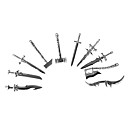 Mundo Sin Punta De Mini Estilo Warcraft Juguetes De Armas De Acero Inoxidable (10-piece Set)
