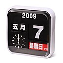 R�tro Moderne Calendrier Horloge Murale Flip (qwn135)