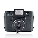 Lomo Holga 120 Fn Con C�mara De Pel�cula Normal De Lentes De Pl�stico Negro De Flash (dce047)