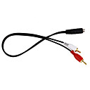 Audio Jack De 3.5mm (hembra) A Rca Audio Converter (30cm)