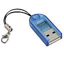 Usb 2.0 Tarjeta Micro Sd Transflash / Lector De Tarjetas Sdhc (azul)
