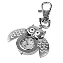 Plata Con La Tapa Abierta Reloj Llavero Buho