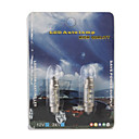 6-led De Encendido Bombillas De Ahorro De Veh�culos Ligeros (12v Blanco 2-pack)