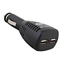 2-port Usb Car Power Adapter (con La Seguridad De Circuitos)
