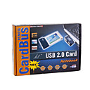 Cardbus Pcmcia Au 2-port Usb 2.0 Adapter Plate-forme Pour Ordinateur Portable / Notebook