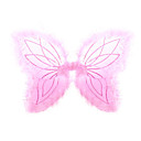 3-Piece Fuzzy-Rimmed Charming Angel Wings Set Color Assorted