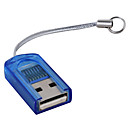 M�s Peque�o Lector Usb Microsd Con Una Cubierta De Tarjetas Transflash (azul)