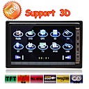 7 ��con Pantalla T�ctil Digital De 2 Coche Del Dinar De Control Del Reproductor De Dvd-gps-dvb-t-bluetooth-ipod-pip-volante (szc1834)