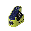 3-in-1 Usb 2.0 Lector De Tarjetas Sdhc M2/ms/tf/sd/mmc   3-port Hub   Term�metro