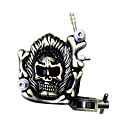 M�quina De Tatuado Aleaci�n Aluminio Empaistica Calavera En Llamas