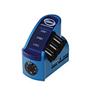 3-in-1 Usb 2.0 Lector De Tarjetas Sdhc M2/ms/tf/sd/mmc   3-port Hub   Term�metro