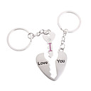 Inoxidable Amantes De Llaveros (clave Y El Coraz�n / 2-piece Set)