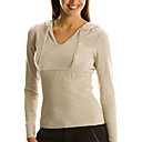 Manches Longues, Col V Pull � Capuche En Cachemire Femmes (1005ba006-0681)