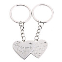 Inoxidable De Los Amantes De Llaveros (de Corazones / 2-piece Set)