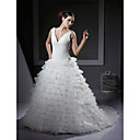 Organza Niveaux Robe De Bal De Mariage Avec Volants De Robe (wsw0138)
