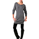Camisas De Manga Larga Cuello Redondo Jersey De Cachemira Con Palangre En Las Mujeres (1005ba025-0681)