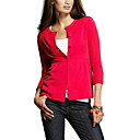 Sweety Manches Trois-quarts Des Femmes Rondes Cardigans En Cachemire Col (1005ba019-0681)