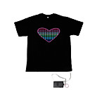 El Sonido Y La M�sica Activa El Visualizador Vu-t-shirt Bailar�n Espectro (4   Aaa)
