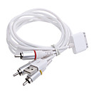 Premium USB Data Charging AV Cable for iPhone 3GS, iPod