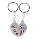 Inoxidable De Los Amantes De Llaveros (de Corazones / 2-piece Set)