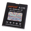 Japod Bp-5f Reemplazo 1000mah Li-ion Para Nokia 6210s/e65/n93i/6290/n95/n78/e62 M�s