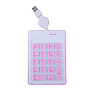 18-clavier Usb En Silicone Touche Num�rique / Pav� Num�rique Pour Ordinateur Portable (70cm-cable/color Assorties)