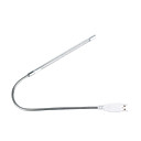 Cuello Flexible Usb Powered Clip-on 10-luz Led Del Teclado (118cm Cable)