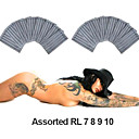 Livraison Gratuite 200 Pcs St�rilis�s Doublures Rondes Assorties (rl) Des Aiguilles De Tatouage (taille 7 8 9 10) (0359-03.16)