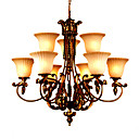 Ara�a De Bronce Antiguo De 9 De Luz (0835-m7632-6  3)