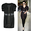 Style Victoria Beckham / Fermeture � Glissi�re Sp�ciale Robe Forme �paule / Robes De Femmes (1802bc1011-0741)