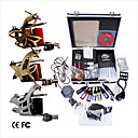 Livraison Gratuite Kit Professionnel Tattoo Machine S�rie Compl�te Avec 3 Machines Gun Tattoo (0359-03.16-t024)