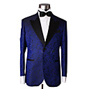 1 Bouton De Revers De Centre-a�r� De Pointe Mari� Laine Usure / Tuxedo / Veste Et Pantalons Pour Hommes