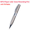 1gb Mp3 Player Usb Pluma De Grabaci�n De Voz Con Radio Fm (kly104)