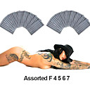 Livraison Gratuite 200 Pcs St�rilis�s Assorted Shaders Plat (f) Tattoo Needles (taille 4 5 6 7) (0359-03.16)