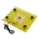 Luz Azul Usb Powered Cooling Pad De 7 ~ 11  Quot; Quot; Ordenadores Port�tiles (amarillo Trasl�cido)