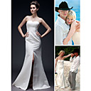 Trompette Zelleweger Renee / Balayage Sweetheart Sir�ne / Pinceau Train Satin Robe De Mari�e (wsm0450)
