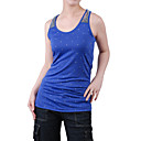 Sin Mangas, Escote Redondo Lentejuelas De Cuentas De Las Mujeres T-shirts (8502bc005-0736)