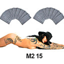 50 Pc Esterilizados Talla 15 Doble Magnum De Pila (m2) Agujas De Tatuaje (035.903,16)