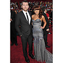 2010 Sam Worthington Oscar 1 Revers De Pointe Touche Le Centre-a�r� Porter Mari� Standard / Tuxedo / Veste Et Pantalons Pour Hommes